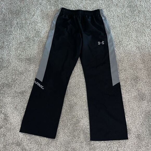 Mesh lined Under Armour boys youth track sweatpants jog jogger warm up pants MD - Picture 1 of 6